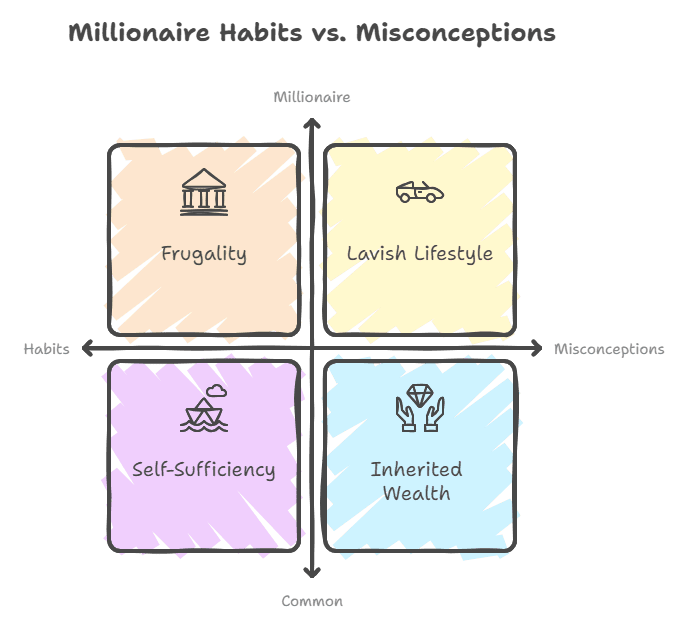 Millionaire habits vs misconceptions discovered in Millionaire Next Door