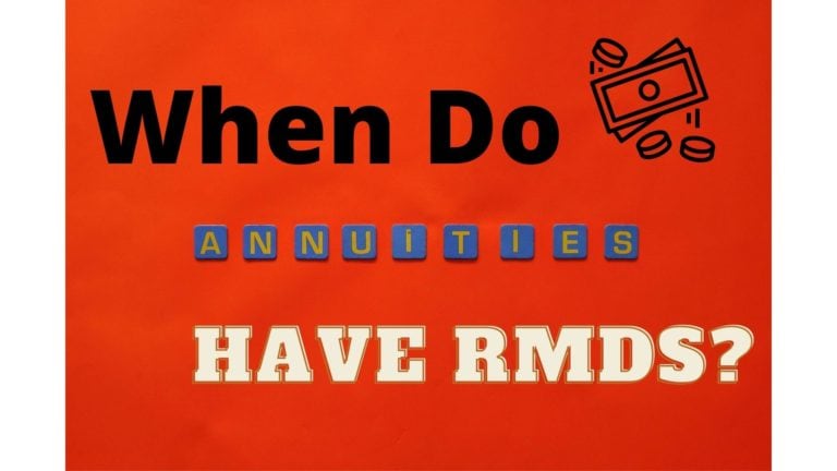 RMD for a non qualified annuity