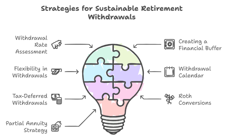 Strategies to use for a sustainable retirement withdrawal
