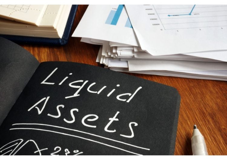 Liquid Assets list and definition in the black notepad