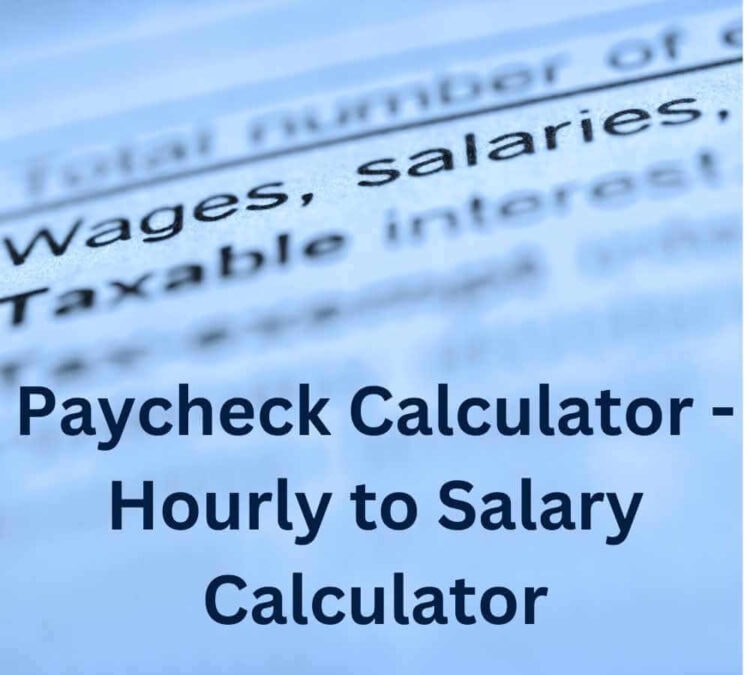 Paycheck Calculator - Hourly to Salary Calculator