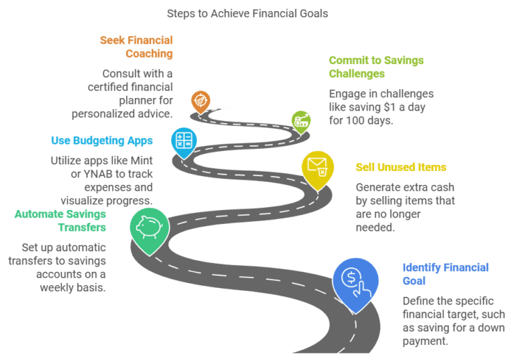 A roadmap for the steps to achieve financial goals