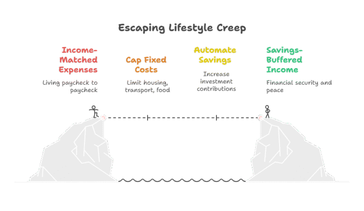 Escaping Lifestyle Creep infographic