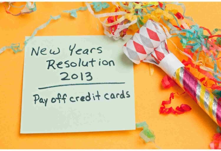 Pay Off Credit Cards New Years Resolution failed