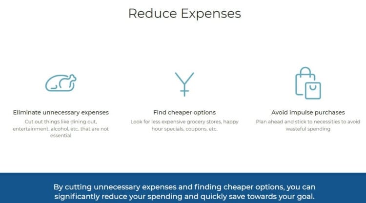 boost savings by reducing expenses
