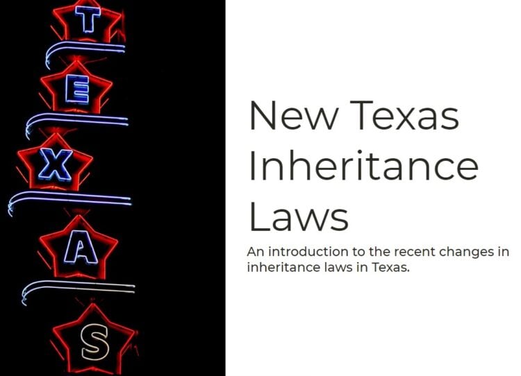 New Texas Inheritance Laws TX