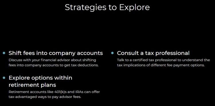 Alternative Tax write off strategies to explore