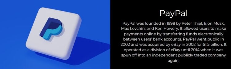 Background and history of PayPal