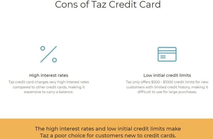 Cons and Negatives of Taz Card