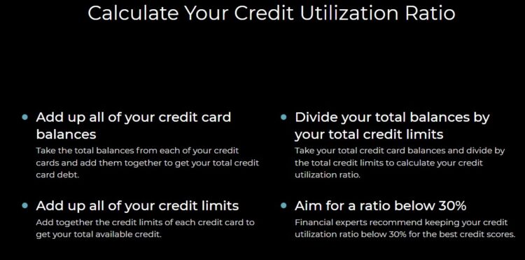 how to calculate your credit utilization ratio