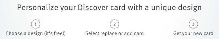 personalize your discover card with a new design
