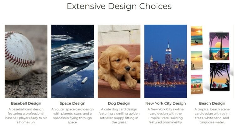 discover card design choices