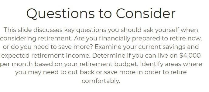 questions to consider if you are prepared for retirement