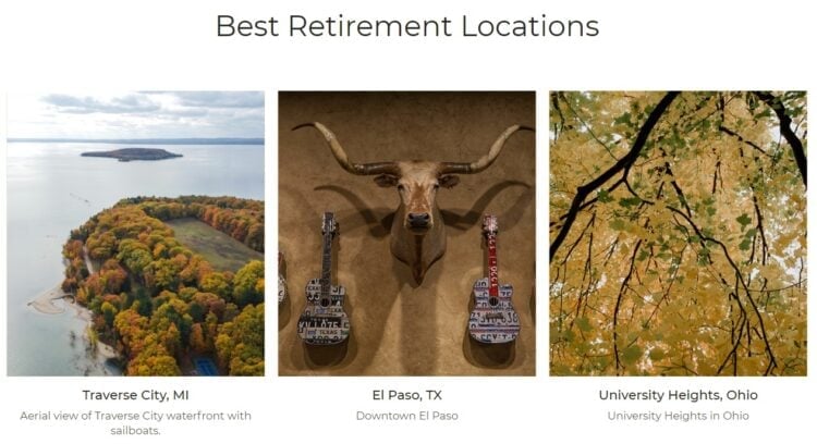 Best retirement city locations